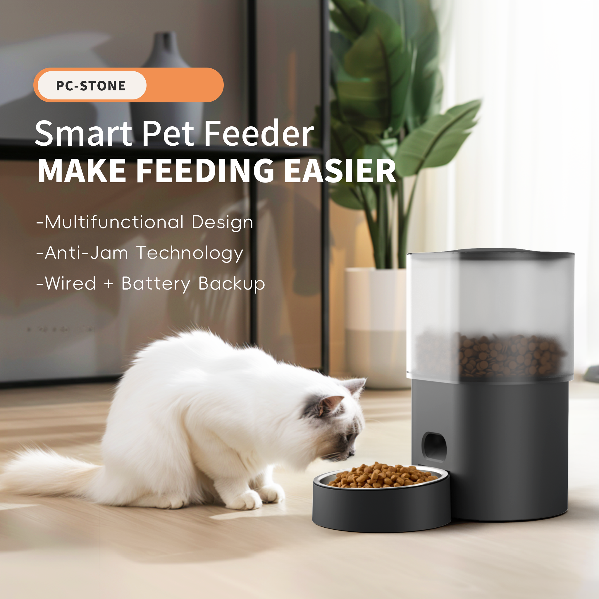 Großhandel Haustier Automatisch Haustier Wasser Lebensmittelspender Fernbedienungszeit Feeder 4.5 l WiFi Smart Automatic Cat Dog Pet Feeder mit Kamera